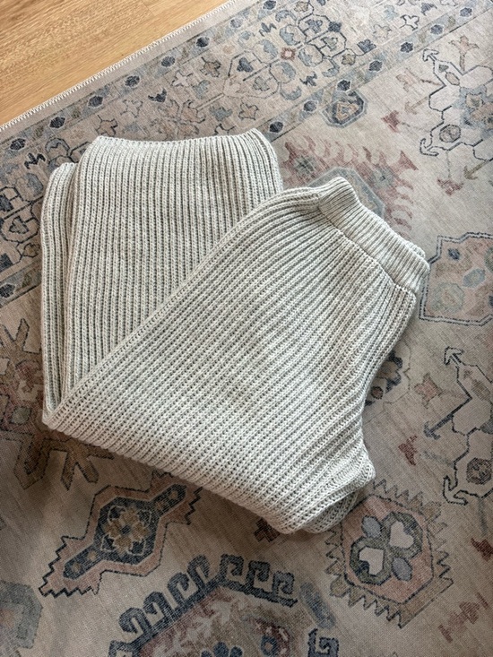 Pants - SALE 🌟 MADE IN ITALY | Cozy Knit Wide Leg Pants in Light Grey